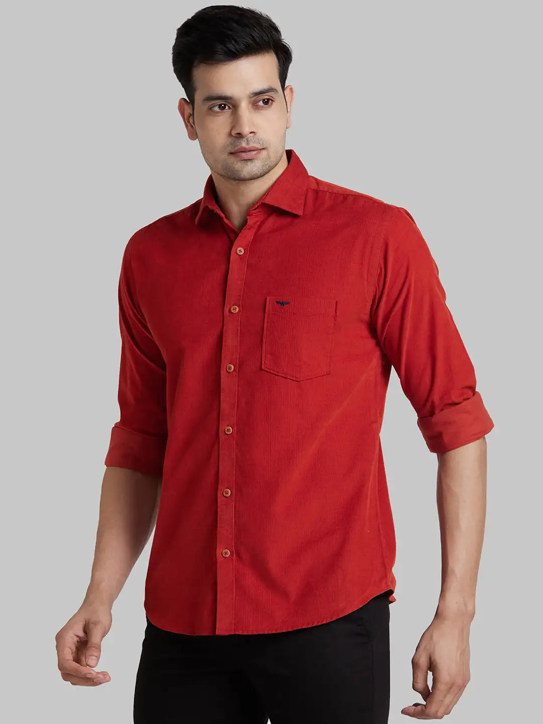 Park Avenue Men Green Print Slim Fit Cotton Shirt