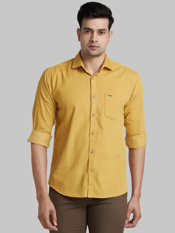 Men Slim Fit Grey Shirt