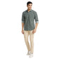 Park Avenue Men Blue Print Slim Fit Cotton Shirt
