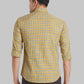 Men Brown Slim Fit Checks  Cotton   Shirts