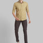 Men Brown Slim Fit Checks  Cotton   Shirts
