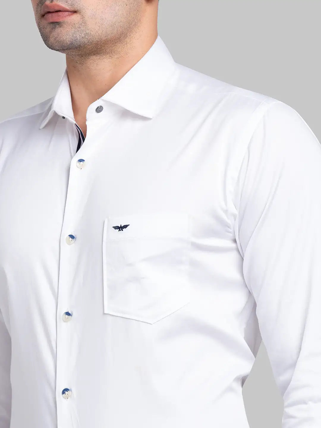Men Slim Fit Grey Shirt