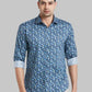 Men Slim Fit Grey Shirt