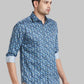 Men Slim Fit Grey Shirt