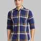 Men Slim Fit Blue Shirt