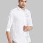 Park Avenue Men Violet Print Slim Fit Cotton Shirt