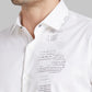 Park Avenue Men Violet Print Slim Fit Cotton Shirt