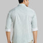 Men Orange Slim Fit Print  Cotton   Shirts