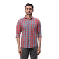 Park Avenue Men Blue Structure Slim Fit Cotton Shirt