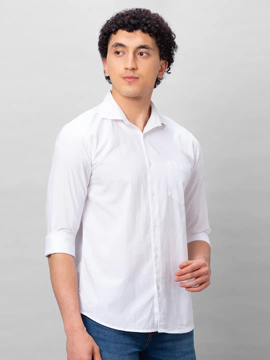 Park Avenue Men Blue Print Slim Fit Cotton Shirts
