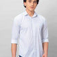 Park Avenue Men Blue Solid Slim Fit Cotton Shirts