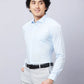 Park Avenue Men Blue Solid Slim Fit Cotton Shirts