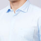 Park Avenue Men Blue Solid Slim Fit Cotton Shirts