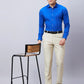 Park Avenue Men Grey Solid Slim Fit Cotton Shirts