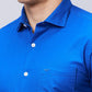 Park Avenue Men Grey Solid Slim Fit Cotton Shirts