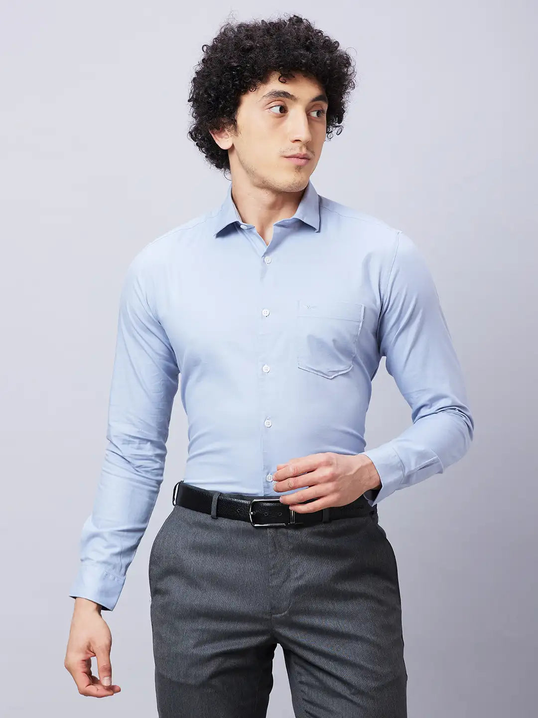 Park Avenue Men Red Solid Slim Fit Cotton Shirts