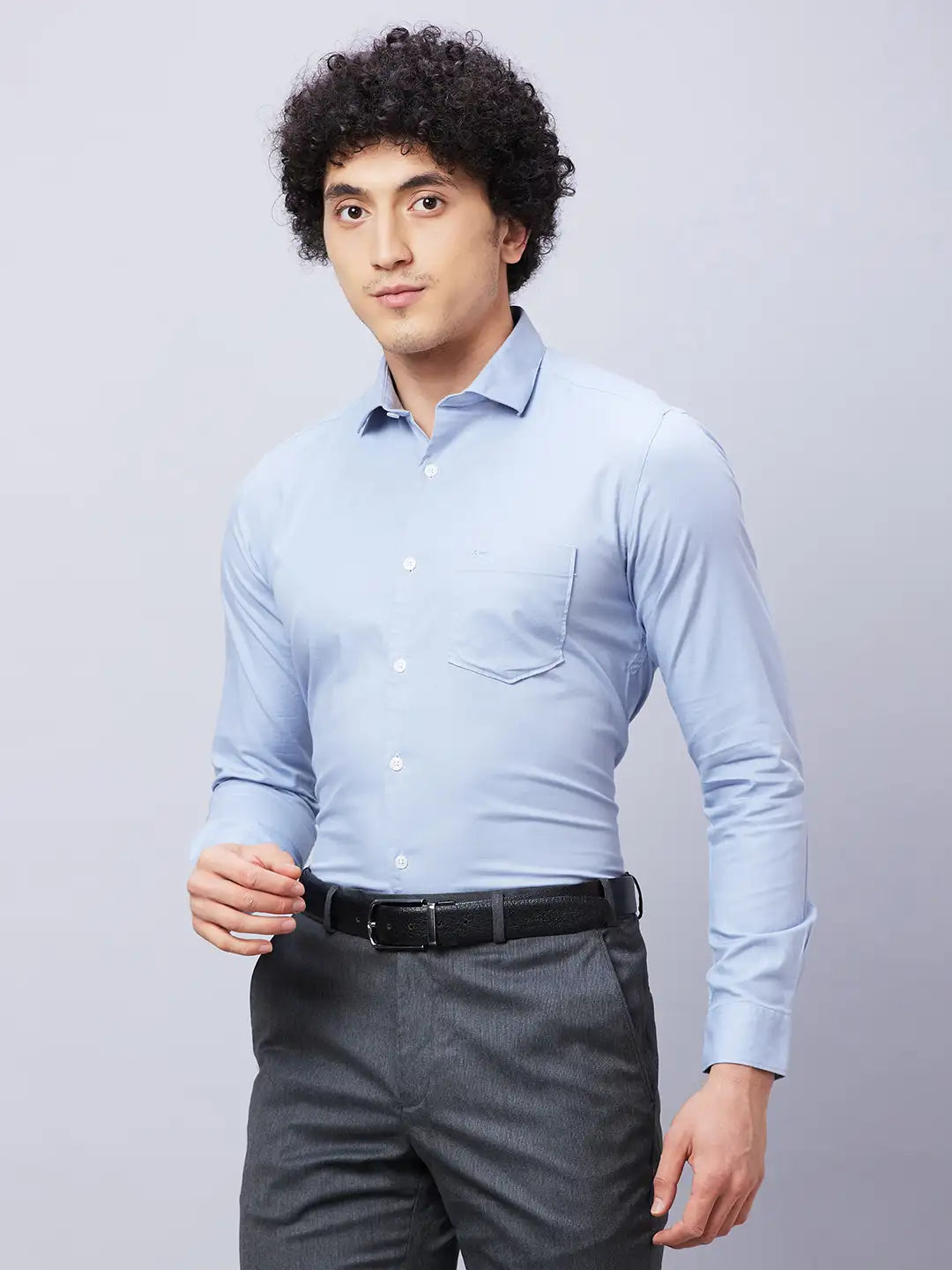 Park Avenue Men Red Solid Slim Fit Cotton Shirts