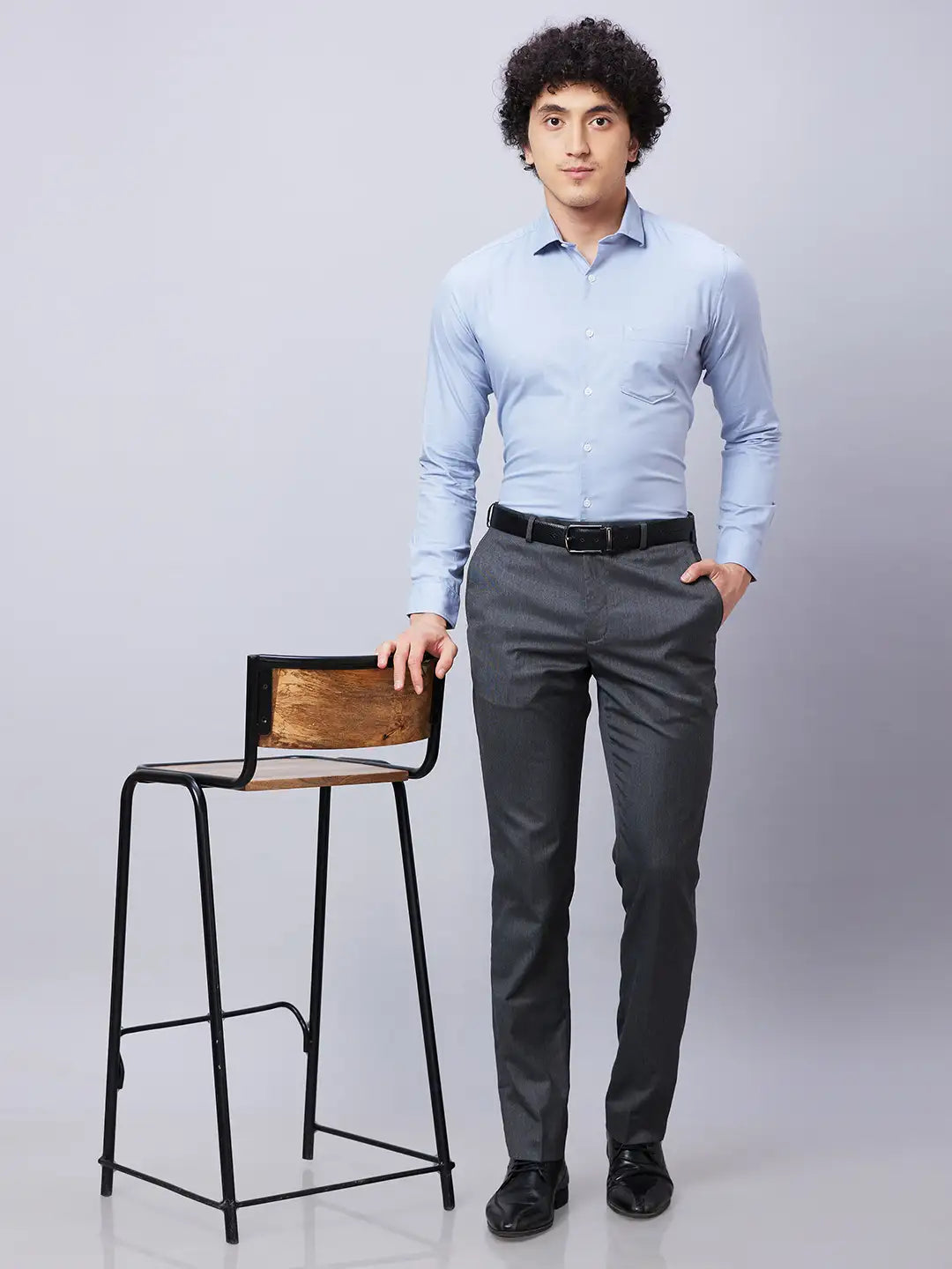 Park Avenue Men Red Solid Slim Fit Cotton Shirts