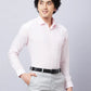 Park Avenue Men White Solid Slim Fit Cotton Shirts