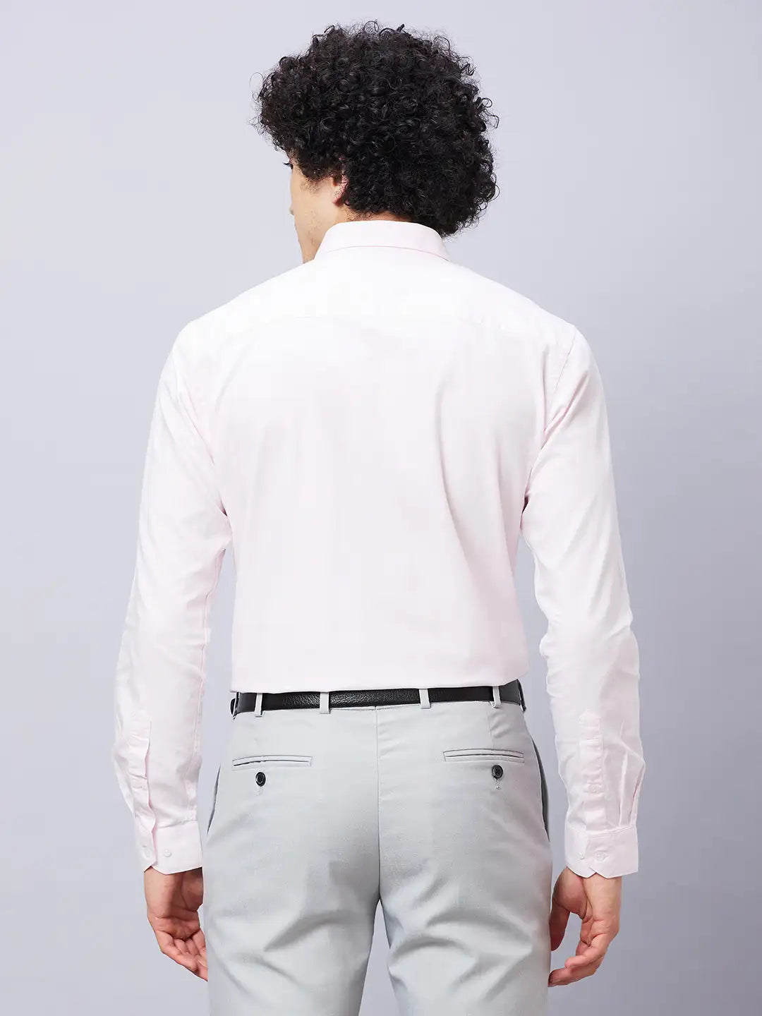 Park Avenue Men White Solid Slim Fit Cotton Shirts