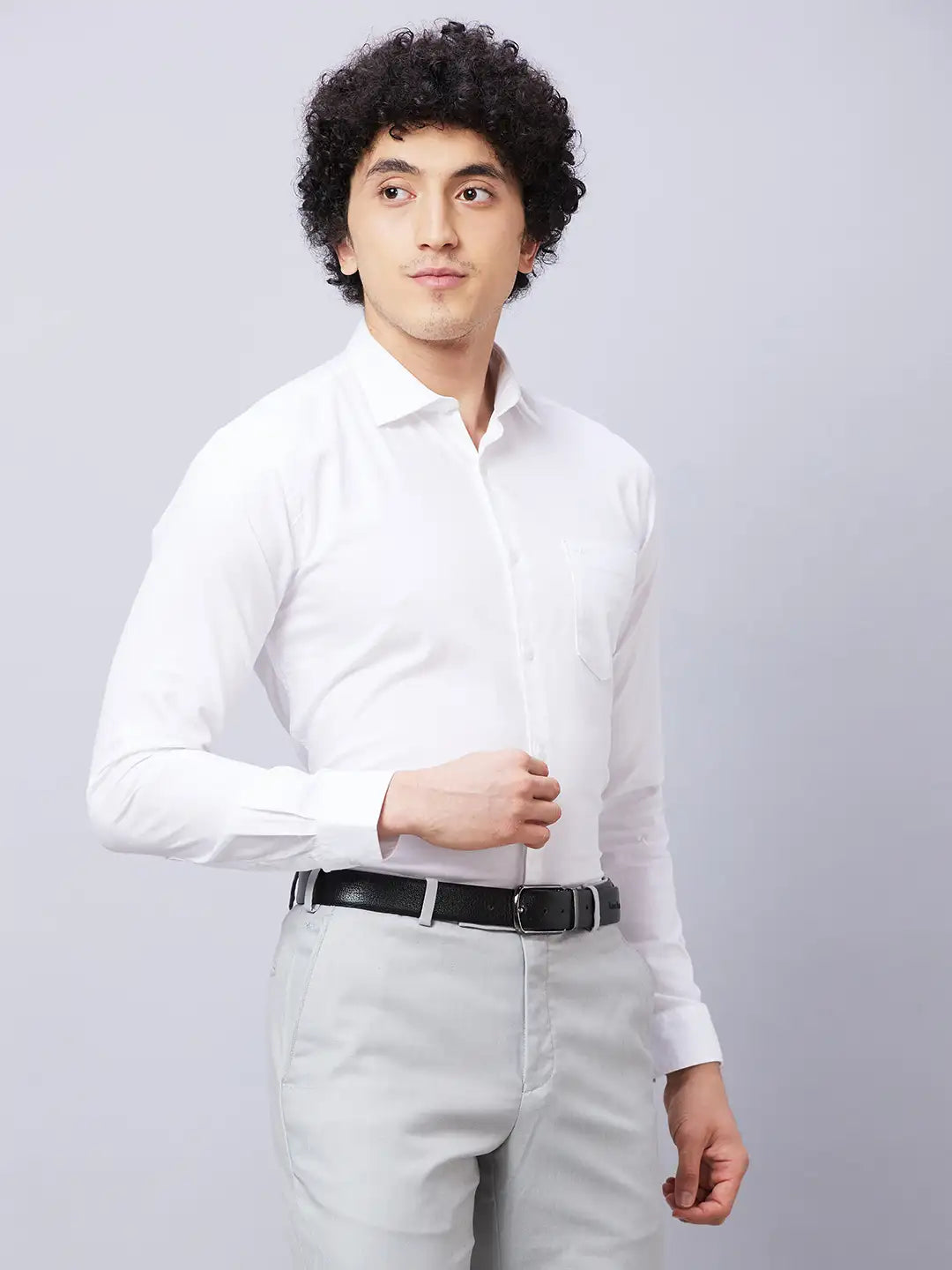 Park Avenue Men Blue Checks Slim Fit Cotton Shirts