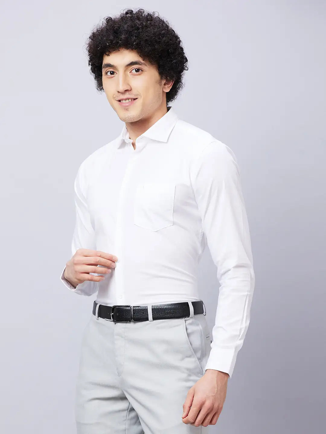 Park Avenue Men Blue Checks Slim Fit Cotton Shirts