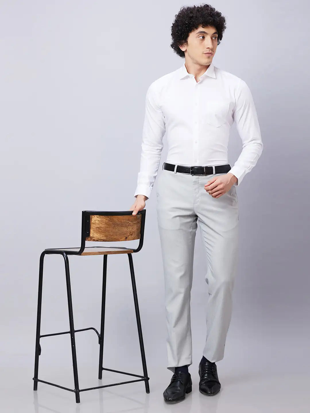 Park Avenue Men Blue Checks Slim Fit Cotton Shirts