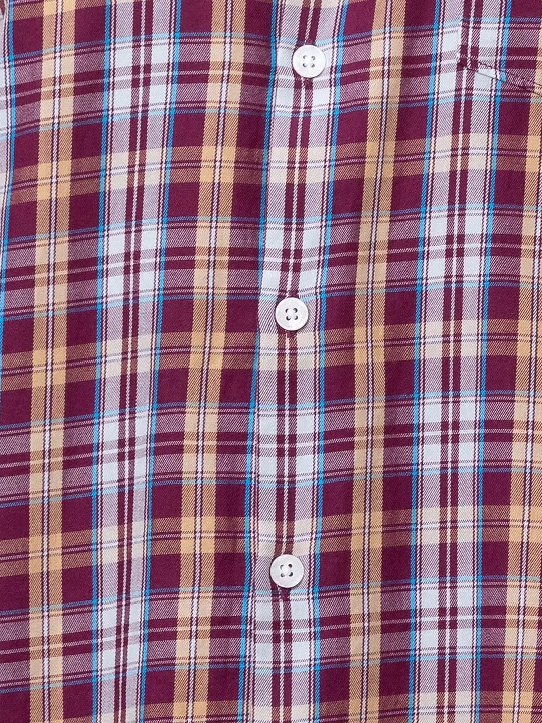 Park Avenue Men Blue Checks Slim Fit Cotton Shirts