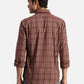 Park Avenue Slim Fit Checkered Dark Blue Shirt