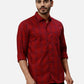 Park Avenue Slim Fit Printed Medium Grey Shirt