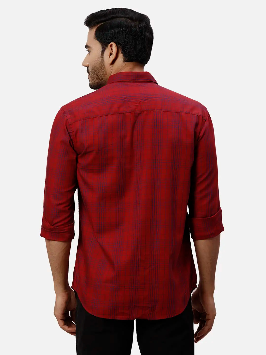 Park Avenue Slim Fit Printed Medium Grey Shirt