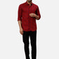 Park Avenue Slim Fit Printed Medium Grey Shirt