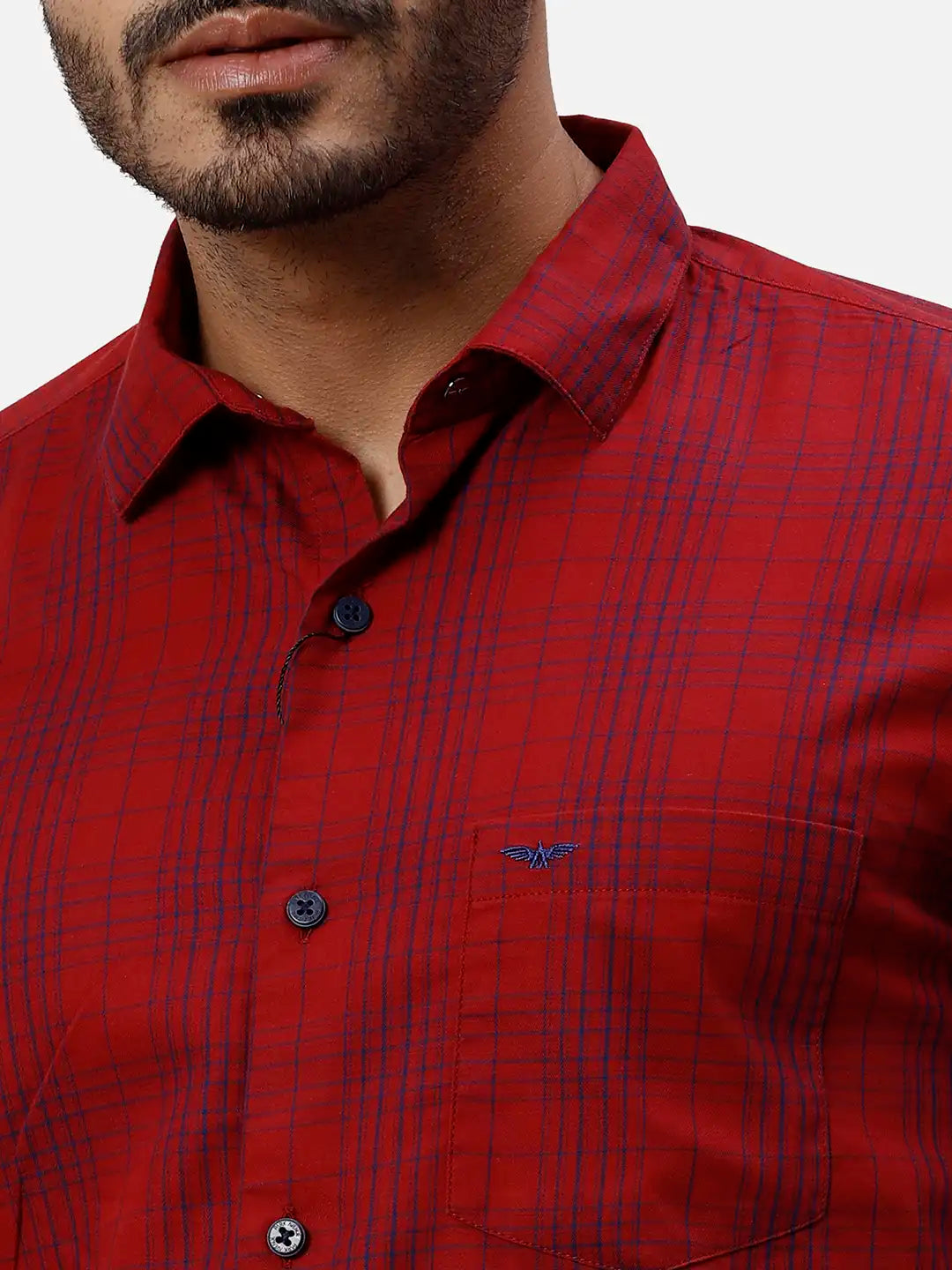 Park Avenue Slim Fit Printed Medium Grey Shirt