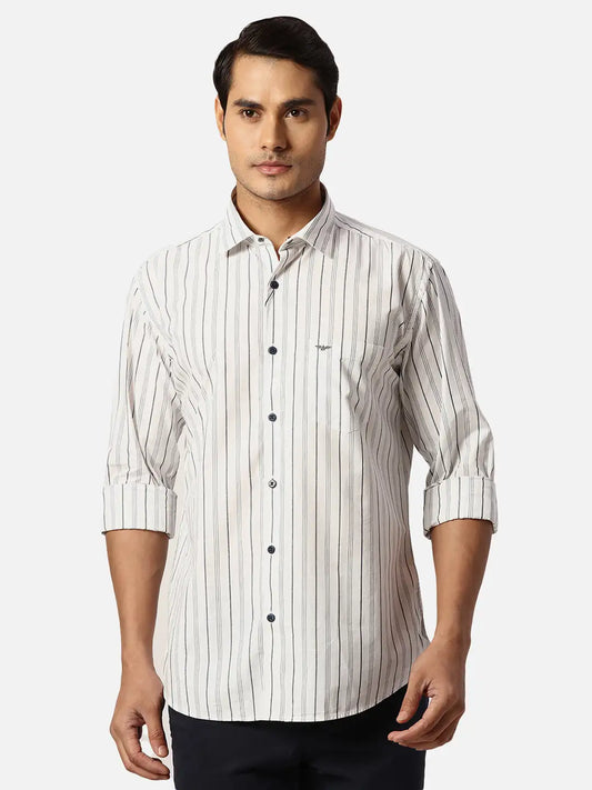 Park Avenue Slim Fit Printed Medium Red Shirt