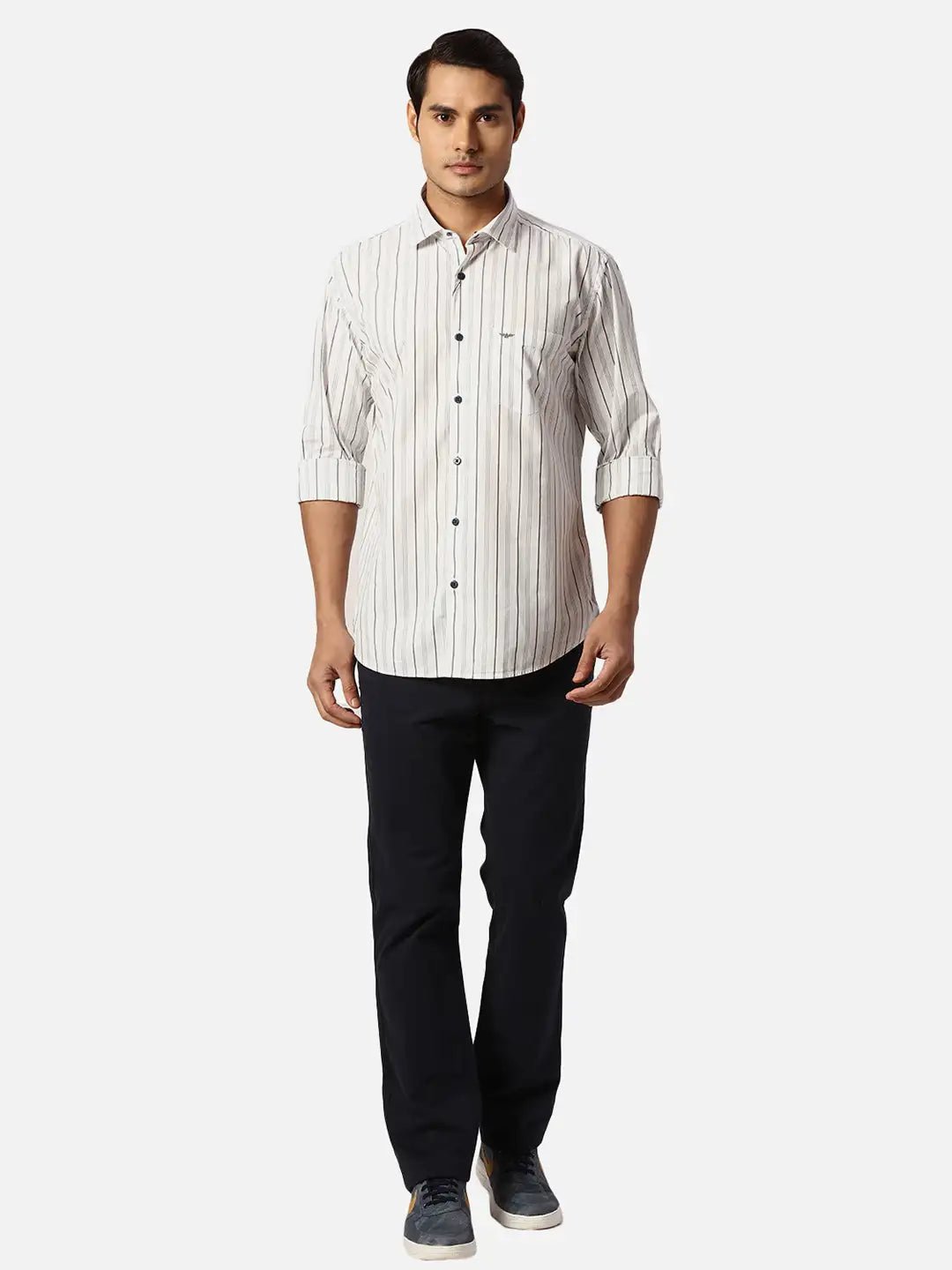 Park Avenue Slim Fit Printed Medium Red Shirt