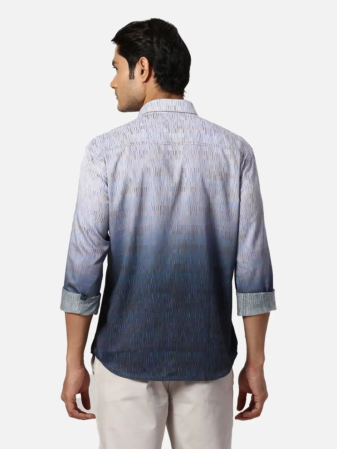 Park Avenue Slim Fit Printed White Shirt
