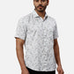 Park Avenue Slim Fit Printed Medium Green Shirt