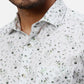 Park Avenue Slim Fit Printed Medium Green Shirt