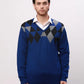 Park Avenue Men Fawn Solid Regular Fit Acrylic Blend Full Sleeve Pullover