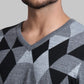 Men Regular Fit  Red Sweater
