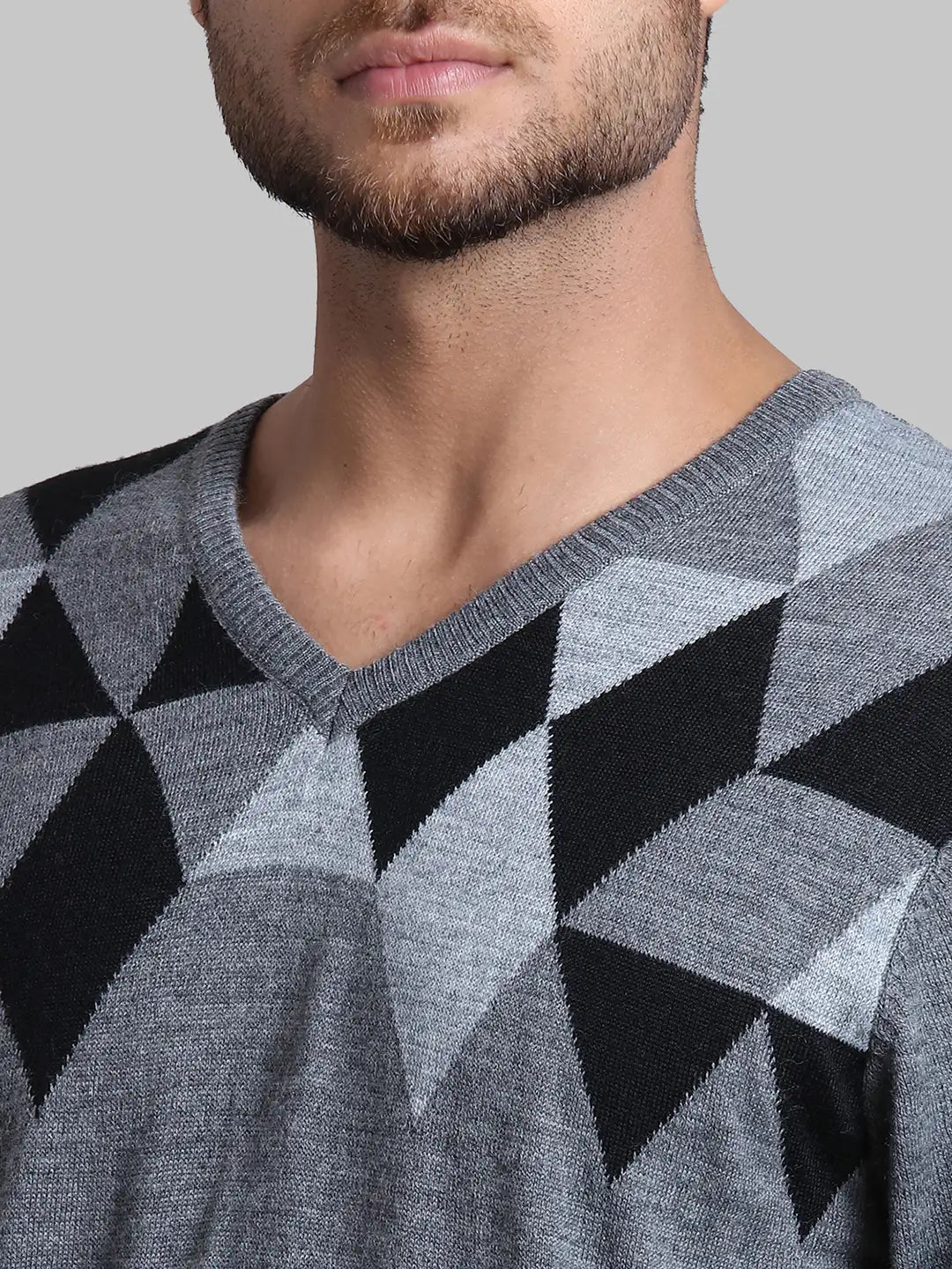 Men Regular Fit  Red Sweater