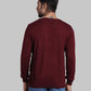 Men Regular Fit  Red Sweater