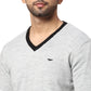 Men Regular Fit Blue Sweater