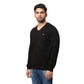 Men Regular Fit Blue Sweater