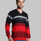 Men Regular Fit  Blue Sweater