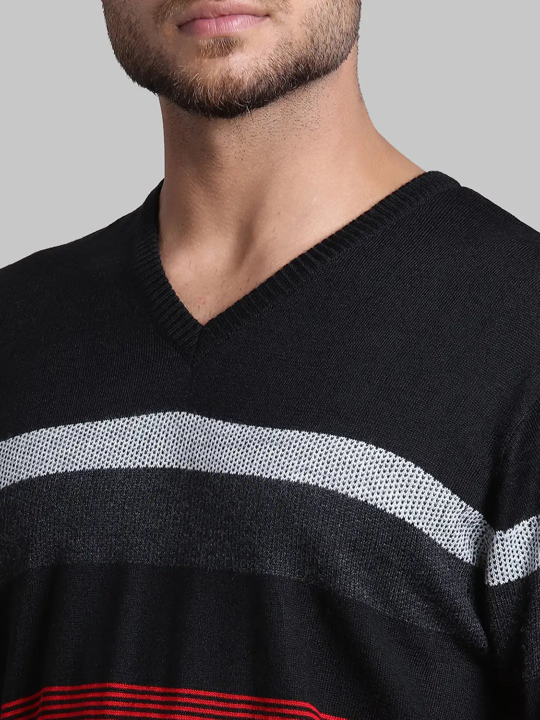 Men Regular Fit  Blue Sweater