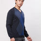 Park Avenue Men Black Argyle Regular Acrylic Blend Full Sleeve Pullover