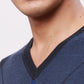 Park Avenue Men Black Argyle Regular Acrylic Blend Full Sleeve Pullover