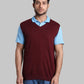Men Regular Fit  Red Sweater