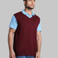 Men Regular Fit  Red Sweater